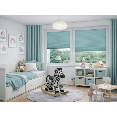 Zebra-Shop Plissé Lux Simple TYRKYSOVÁ PP165 33 x 111-150 cm
