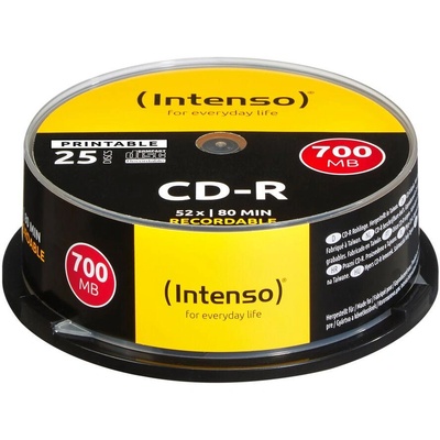 Intenso Комплект Cdr 700mb Printable (25бр. ), Intenso (1801124) (1801124)