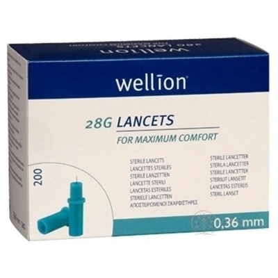 Wellion Lancets 28G Lanceta sterilná priemer 0,36 mm WELL208 200 ks