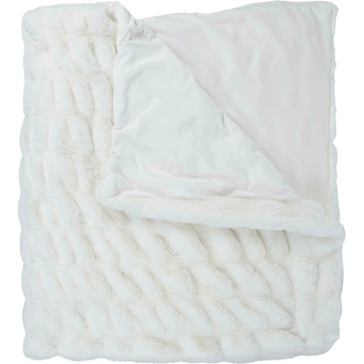 Furry Luxury fleece deka bílá hřejivá a nadýchaná 140x200