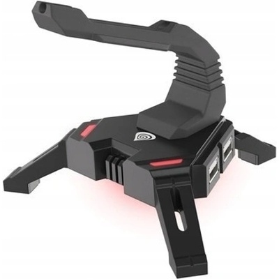 GENESIS USB Хъб Genesis Vanad 300, 4 порта, от USB Type-A към 4x USB 2.0 Type-A, органайзер за кабела на мишката, черен (NBU-1441)