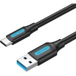 Vention COZBH USB-A - USB-C 3.0 черен кабел за данни, 2 м (COZBH) (COZBH)