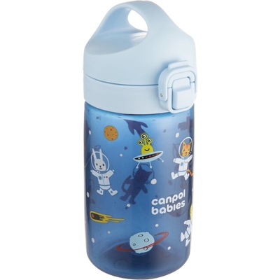 Canpol babies Fľaša pre deti Junior 400 ml modrá