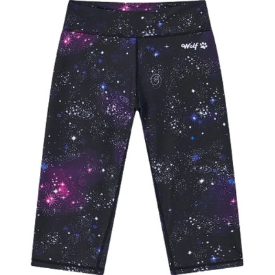 dívčí funkční 3/4 legíny černé Wolf H2564