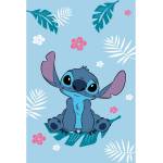 Jerry Fabrics Синьо детско одеяло от флийс 100x150 cm Lilo a Stitch "Blue" - Jerry Fabrics (24BL163)
