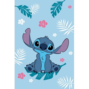 Jerry Fabrics Синьо детско одеяло от флийс 100x150 cm Lilo a Stitch "Blue" - Jerry Fabrics (24BL163)