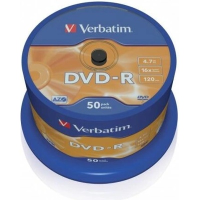 Verbatim DVD-R 4,7GB 16x, spindle, 50ks (43548)