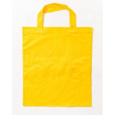 Printwear Bavlnená taška s krátkymi ušami XT002 Yellow
