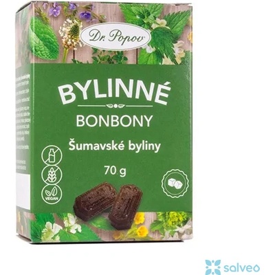 Dr. Popov Bonbony Šumavské Byliny, 70 g