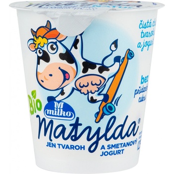 Milko Matylda Bio Tvaroh a smetanový jogurt bílá 125 g