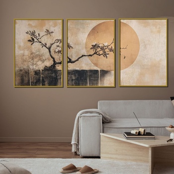 Decono Сет Картини Дърво и Слънце