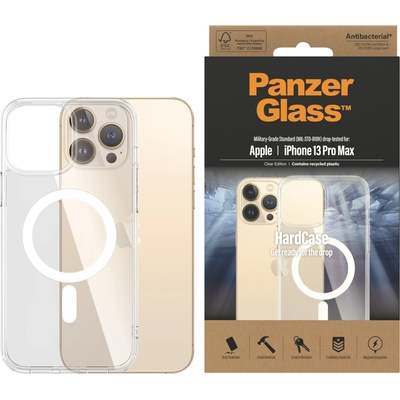 Panzer Гръб HardCase PanzerGlass, MagSafe за Apple iPhone 13 Pro Max, Antibacterial - Прозрачен
