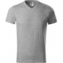 Malfini Heavy V-neck 111 tmavě šedý melír