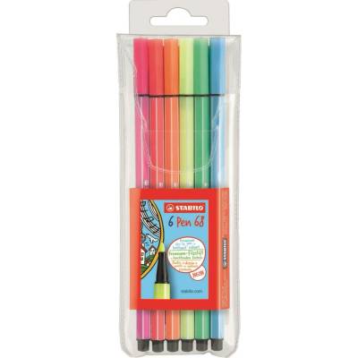Stabilo Pen 68 1mm neon 6barev
