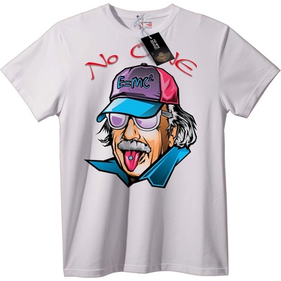 NOONEBRAND Тениска Einstein E=mc2 No C - XS, White