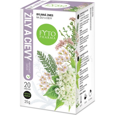 Fytopharma Bylinná zmes na žily a cievy 20 x 1.25 g