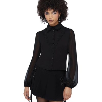 KILLSTAR дамска блуза KILLSTAR - Miss Mourning - Black - KSRA014151