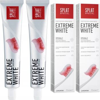 Splat Special Extreme White Bieliaca zubná pasta Bylinná 2 x 75 ml