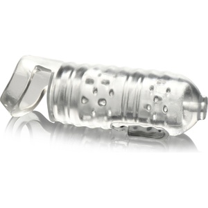 LoveBotz Milker TPE Masturbator with Ball Strap Clear