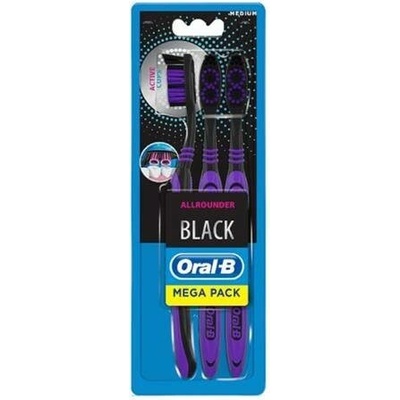 Procter & Gamble Oral-B Allrounder Black medium 3 ks – Hledejceny.cz