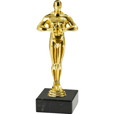 Soška Oscar/Oskar 4 velikosti Soška Oscar B tmavý mramor