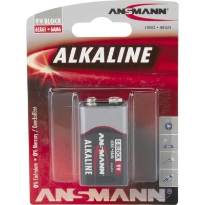 ANSMANN Алкална батерия Ansmann 9V-Block E (1515-0000)