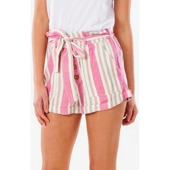 Rip Curl kraťasy & bermudy SHORT ASHORE STRIPE GWACA9 růžová