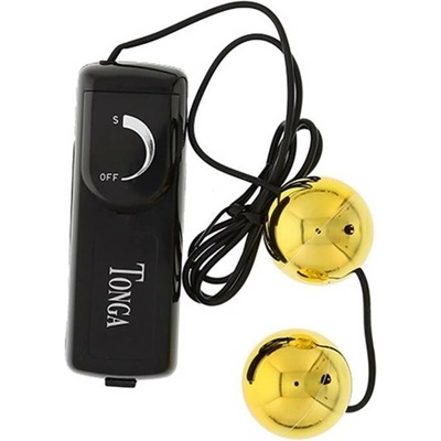 Orgasm Vibrating Ball Dvojité vibrační kuličky - GOLD
