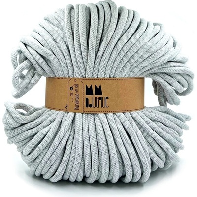 MMboutique bavlněná šňůra 9mm Light grey
