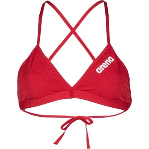 arena Дамско бикини горнище Arena Women's Team Swim Top Tie Back Solid Bikini top - Red / White - размер 40 (EU) (150-4077-0516)