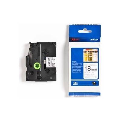 páska BROTHER TZeN241 čierne písmo, biela páska nelaminovná NON LAMINATED Tape (18mm)