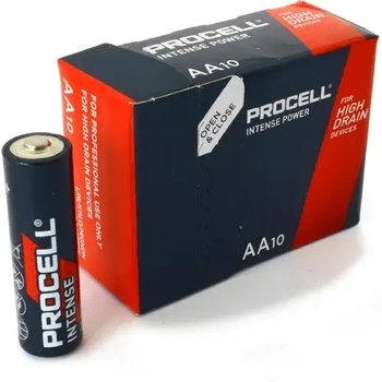 Image 1 of Duracell Алкална батерия LR6 1, 5V AA 10pk опаковка INTENSE MX1500 PROCELL (PROCELL-LR6-10PK-INT)