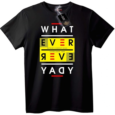 NOONEBRAND Тениска Каквото и да е - 7XL, Black