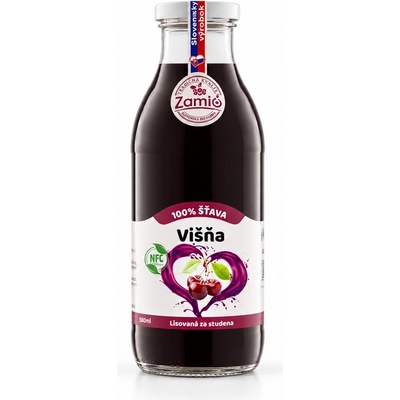Zamio 100% ovocná šťava Višňa 0,5 l