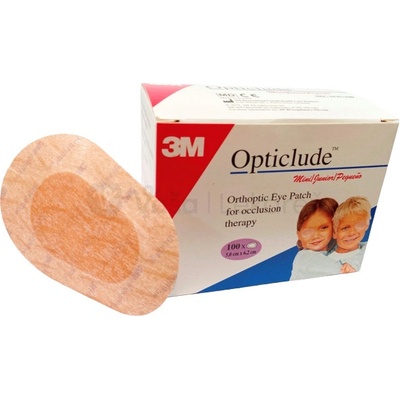 3M Opticlude Mini Očná náplasť ortoptická na liečbu strabizmu 5 x 6,2 cm 100 ks