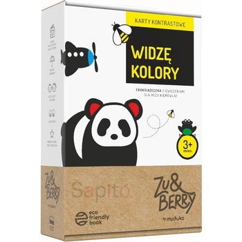 Zu&Berry kontrastní karty panda Eko
