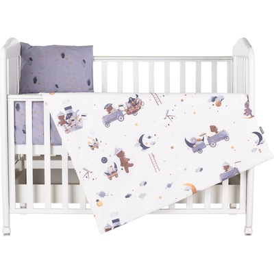 Chipolino Спално бельо от 5 части Chipolino - Мечо космонавт (SPCET502501)