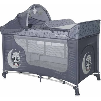 Image 1 of Lorelli Бебешка кошара на 2 нива Lorelli - Moonlight Plus, Cool grey pandas (10080572362)