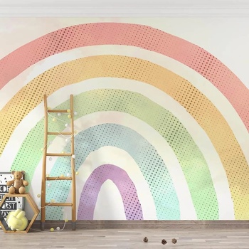 Decono Детски Фототапет Пастелна Дъга