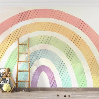 Decono Детски Фототапет Пастелна Дъга