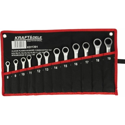 Kraft & Dele ploché klíče s okem 12 ks KD11301