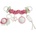 Canpol babies Играчка за количка Canpol - Pastel Friends, розова (68/072_pin)