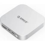 ORICO Докинг станция с място за SDD за Mac Mini M4 (2024) и устройства поддържащи macOS, Windows, Linux - Orico MiniLink 9-in-1 Docking Station with M. 2 SSD Hard Drive Bay (ORICO-M49P-EU-SV-BP)