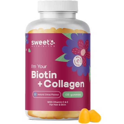 Sweet Nutribites Biotin + Kollagen - 135 гумени бонбони