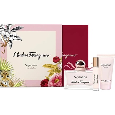 Salvatore Ferragamo Signorina подаръчен комплект с парфюмна вода 100мл и лосион за тяло 50мл за жени 1 бр