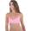 Hurley Smiley Check Scoop Front bikini top - Pink (Watermelon)