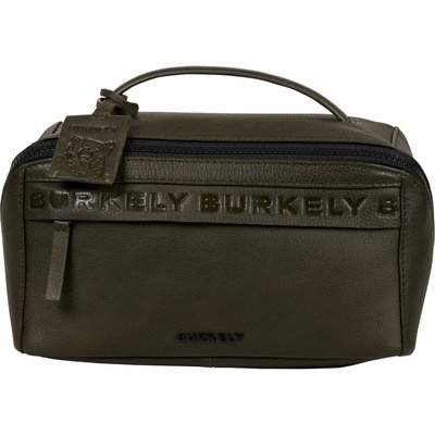 Burkely Lush Lucy sivobiela kožená toaletná taška 26 x 13 cm