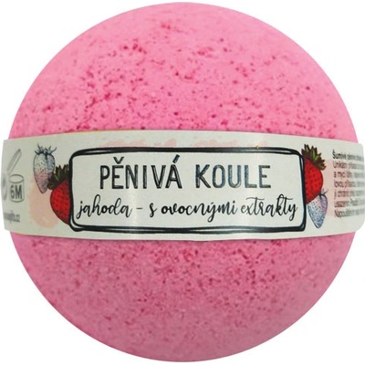 Bohemia Gifts Jahoda s ovocnými extraktmi šumivá penivá gula 100 g