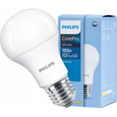 Philips CorePro LEDbulb ND 12,5-100W A60 E27 865 LED žárovka 12,5W 1521lm