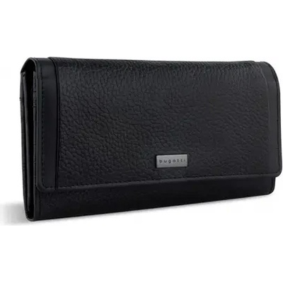 Bugatti Дамски кожен портфейл Bugatti Sina Long, черен (49 2234 01)